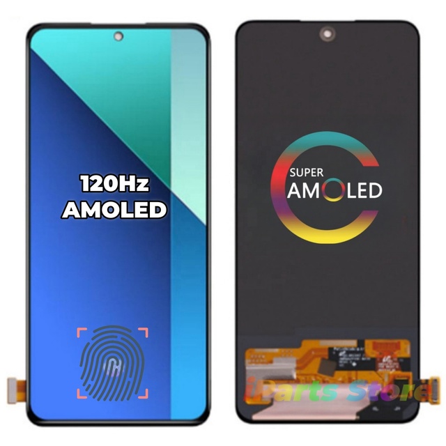 IParts Replacement AMOLED Display for Redmi Note 13 4G 23129RAA4G 23129RA5FL 23124RA7EO AMOLED Touch Screen With Frame Assembly
