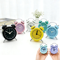 Jam Alarm Baterai Keras untuk Tidur Nyenyak, Dewasa, Anak, Lonceng Ganda, Gaya Klasik untuk Kamar Tidur, Ruang Tamu, Dekorasi Kamar Anak