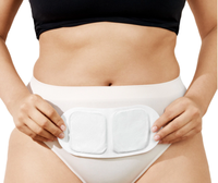 Patch chauffant menstruel pour femme soins des crampes menstruelles pendant 12h pâte sur la peau patch chauffant activé directement par l'air patch de soulagement menstruel