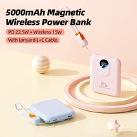 Charge rapide, charge magnétique sans fil, prend en charge 22,5 W avec câble intégré, banques d'alimentation et batteries externes.