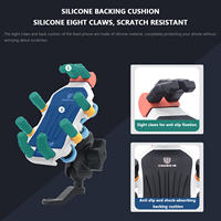 Soporte para Teléfono de Motocicleta con Absorción de Impactos 360 °   Soporte Giratorio para Teléfono de Motocicleta, Soporte para Teléfono de Manillar de Aleación de Aluminio