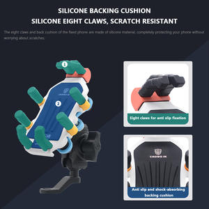 Support de <span class=keywords><strong>téléphone</strong></span> pour moto antichoc 360° °   Support de <span class=keywords><strong>téléphone</strong></span> rotatif pour moto en alliage d'aluminium pour guidon - Product Image 6