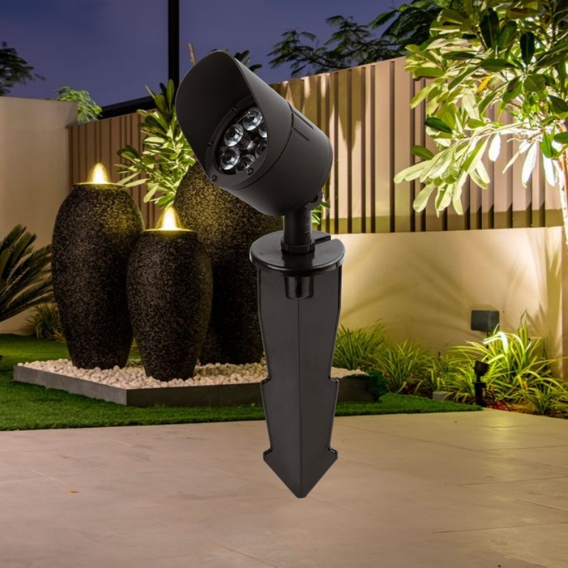 High Quality Aluminum Alloy Waterproof IP66 LED Spike Garden Light Lawn Spotlight for Outdoor Garden Landscaping