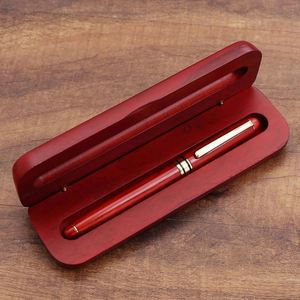 Stylo bille en métal avec étui - Cadeau de la Saint-Valentin pour homme - Stylo promotionnel avec logo personnalisé - Pointe de 1,0 mm - Encre noire - Product Image 6