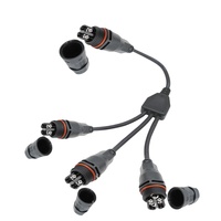 Proyecto de iluminación Led de jardín 2 cables Tipo de tornillo Ip65 Ip67 Conectores impermeables Tipo Y Divisor de cable