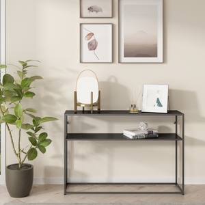 Table <span class=keywords><strong>console</strong></span> moderne en tube de fer convertible pour chambre à coucher, étagère de présentation étroite pour entrée avec <span class=keywords><strong>rangement</strong></span>, meuble de salon - Product Image 1