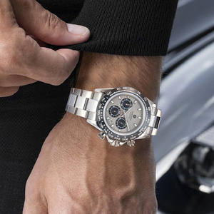 Đồng hồ nam cơ tự động, logo tùy chỉnh, đa chức năng, dạ quang, chống nước, dây thép cao cấp - Product Image 3