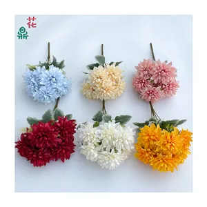 7 First Put a Bunch Of Dahlia Home Decoration Artificial Flowers Shopping Mall Window Decoration Silk Flowers