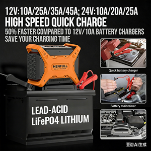Chargeur de batterie automatique intelligent BNTU-40S, chargeur de voiture rapide, surveillance de la tension, ports USB, certifié CE, 12V/24V, <span class=keywords><strong>booster</strong></span> de <span class=keywords><strong>moteur</strong></span> - Product Image 2