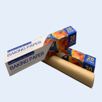 Rouleau de papier cuisson antiadhésif et résistant à la graisse, résistant aux hautes températures, jetable, en silicone, pour biscuits, pain et gelée