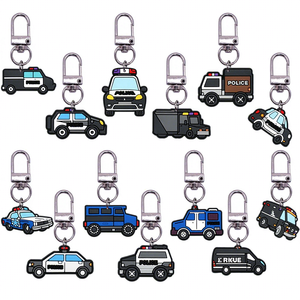 Llavero Personalizable con Gancho para Llave de Coche de Dibujos Animados y Parche de PVC Suave para Accesorios Promocionales DIY de Mochilas y Bolsas para Teléfono - Product Image 1