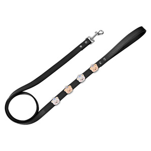 Pet <b>Dog</b> Leash Small Medium Size PU Leather Cartoon DIY Traction Belt For Cat - Product Image 1
