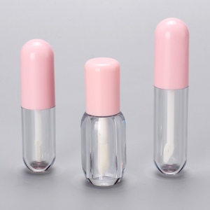 OMI 10ml Petg grand pinceau brillant à lèvres emballage bouteille transparente mignon rose série vide brillant à lèvres Tube pour cosmétique - Product Image 4