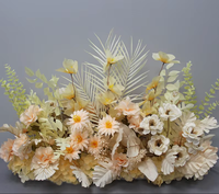 Ensemble de fleurs artificielles en soie tendance pour sol et boules, décoration écologique et magnifique pour la photographie et les vitrines