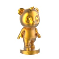 Ornement Métallique Artisanat Mascotte Cadeau Anniversaire Logo Dessin Animé Créatif Modèle 3D Emballage Acrylique Fabriqué en Chine pour Noël