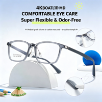7126 Montures de lunettes en silicone TR résistantes aux chocs pour enfants de 10 à 18 ans