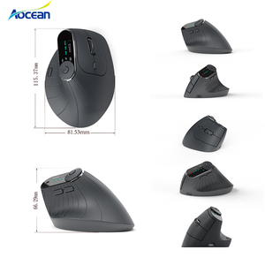 2.4G chế độ kép Chuột không dây quang tùy chỉnh logo máy tính xách tay văn phòng im lặng có thể sạc lại không dây dọc Chuột công thái học - Product Image 1