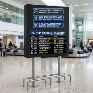 Sistema de Terminal FIDS OEM, Pantalla LCD Personalizada, CMS para Aeropuerto, Metro, Información al Pasajero, Video Wall - Product Image 4