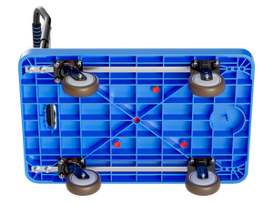 Hoge Belasting Stille Opvouwbare <span class=keywords><strong>Trolley</strong></span> Kar Rem Caster Voor Magazijn Supermarkt <span class=keywords><strong>Oem</strong></span> Aanpasbare Plastic Bagage Hand - Product Image 3