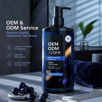 Gel Douche Hydratant pour Hommes OEM/ODM, Parfum Cassis + Bois de Cèdre, Hydratants Végétaux, 26 oz, Nettoyant Rafraîchissant