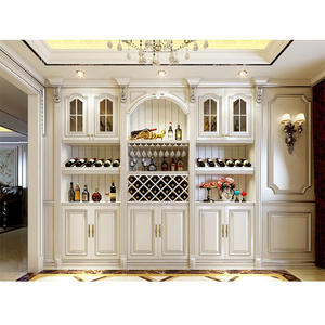 Mueble de Cocina Modular Ecológico Personalizado, Nuevo Mueble de Madera de Teca para Exhibición de Vinos - Product Image 6