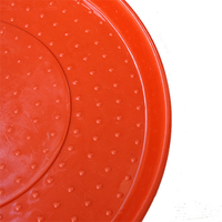 Plateau d'alimentation pour volaille, équipement de ferme pour poulet, gril rond pour poulet, poêle d'alimentation en plastique pour poussin rouge, plateau d'alimentation pour poule