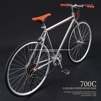 Guidon New-700C-Bend rétro Variable et vitesse unique cadre en acier vélo de route Version étudiante en plein air course de navettage