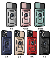 Protecteur d'objectif coulissant à armure dure Ringstand antichoc antichoc pour samsung galaxy a13 a14 a15 coque de téléphone magnétique