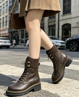 Chaussures de randonnée antidérapantes résistantes à lacets pour femmes, bottes à plateforme pour la marche et l'escalade