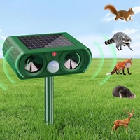 Répulsif Solaire Ultrasonique Transfrontalier pour Animaux avec Flash Explosif et Capteur PIR en ABS pour Jardin Extérieur – Vente en Gros Usine OEM