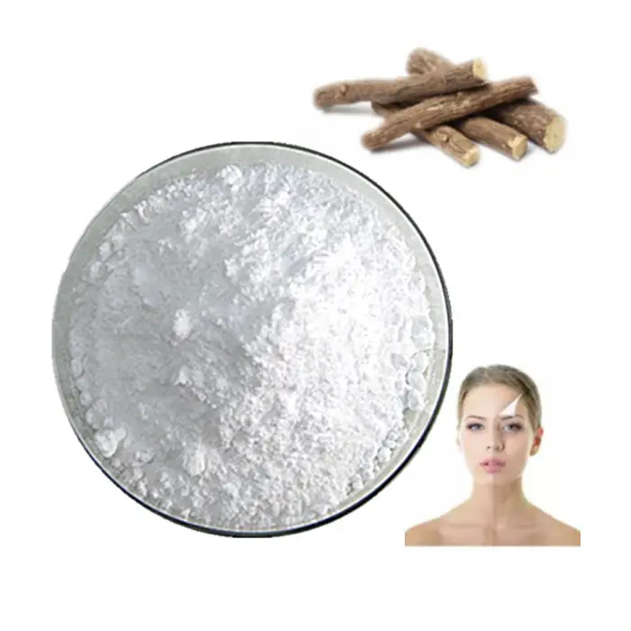 Cosmetici di qualità calda di vendita estratto di radice di liquirizia sbiancante della pelle in polvere 40% 90% glabridina