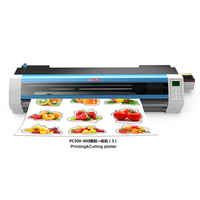 KingJet 0.5m 0.75m 0.9m 1.6m Plotter de inyección de tinta digital ecosolvente para impresión y corte de vinilos y pegatinas, impresora y cortadora ecosolvente