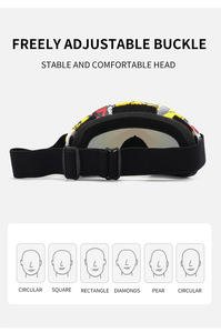 Gafas de Motocross Personalizadas con Protección UV400, Resistentes al Viento, Marco de PC, Características Antivaho, Lentes Polarizadas, Gafas de Seguridad para Motocicleta - Product Image 3