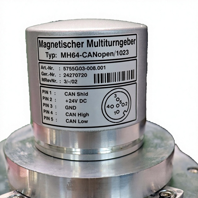 MH64-CANopen/1023 Magnetischer Multiturngeber 5755G03-008.001 Multi-turn Absolute Rotary Encoder CANopen Encoder for Crane