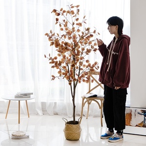 Planta Artificial de Eucalipto en Maceta, Bonsái Verde de Alta Simulación, Decoración para el Hogar, Fotografía de Bodas - Product Image 4