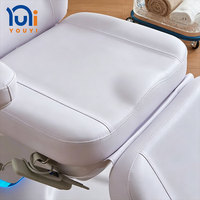 Fauteuil Cosmétique Électrique Réglable, Lit Facial, Chaise Esthétique Médicale en Cuir, Chaise de Massage Spa pour Salon de Beauté et Clinique