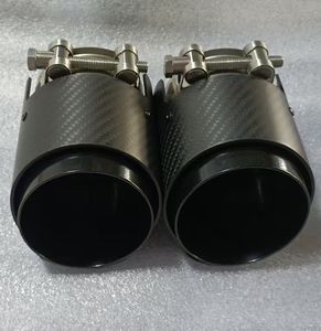 Puntas de <span class=keywords><strong>Escape</strong></span> de Fibra de Carbono Negro Brillante Estilo AK, Tubos de <span class=keywords><strong>Escape</strong></span> para BMW M2 F87 <span class=keywords><strong>M3</strong></span> F80 M4 F82 M5 F10 - Product Image 2