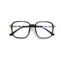 Montures de lunettes Fengchao Fabricant TR90 Métal Monture en verre pour ordinateur Lunettes unisexes personnalisées pour femmes avec verres noirs
