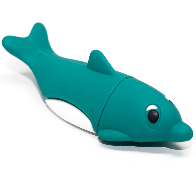 Wholesale Custom 3D PVC Shark USB 3.0 8GB/16GB Disk USB 2.0 Compatible