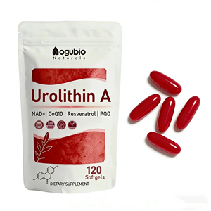 แคปซูลซอฟต์เจลยูโรลิธิน เกรดเครื่องสำอาง สำหรับผู้ทานมังสวิรัติ อาหารเสริมเพื่อสุขภาพ ยูโรลิธิน เอ & คอมเพล็กซ์ <span class=keywords><strong>NAD</strong></span>+ และ PQQ ในรูปแบบซอฟต์เจล - Product Image 1