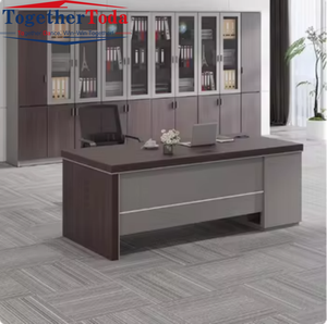 Escritorio Ejecutivo Moderno de Madera y Metal, Económico y Duradero, con Cajones y Colores Personalizados para Jefes y Gerentes Generales, Venta al Por Mayor - Product Image 2