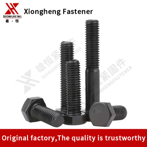 Đen Hex vít bu lông và đai ốc din933 M6 bouten M10 tuerca Y perno ốc vít M12 M13 hình lục giác bu lông 18x80mm 8.8 Hex đầu bu lông - Product Image 6