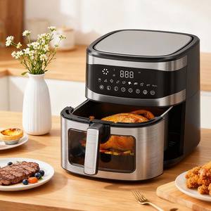 Современная умная безмасляная аэрофритюрница на 6,5 л мощностью 1600 Вт с одной корзиной, энергосберегающая и быстрого приготовления - Product Image 1