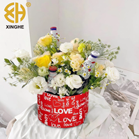 Juego de Cajas de Regalo Circulares de Lujo, Reciclables, con Tapa de Papel Rígido, Reutilizables para Cumpleaños, Bodas, Aniversarios, Navidad