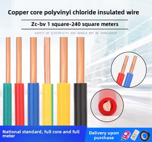 국가 표준 BV 단일 코어 하드 구리 와이어 1-6 평방 미터 가정용 단일 가닥 PVC 케이블 전선 1.5mm - Product Image 4