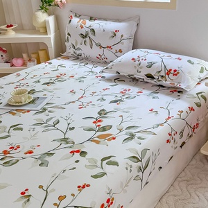 Vente en gros, drap-<span class=keywords><strong>housse</strong></span> en polyester souple imprimé <span class=keywords><strong>sur</strong></span> <span class=keywords><strong>mesure</strong></span>, taie d'oreiller antidérapante, protège-matelas simple pour hôpital à domicile - Product Image 2