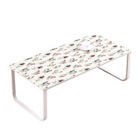 Nappe de table rectangulaire décorative en vinyle imprimé PVC à carreaux neutres RNPT pour mariage, banquet, hôtel