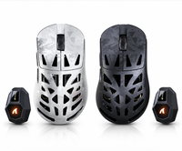 Ratón Inalámbrico para Juegos Attack Shark RS6 Ultra Tri-Mode, Fibra de Carbono, PAW3955MAX, 52K DPI, 8K Polling, 63g, Batería Intercambiable, Ergonómico