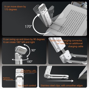 Portable LED Reading White <b>Light</b> Mini Clip Book Lamp Outdoor Emergency Camping Hiking Biking Fishing <b>Light</b> - Product Image 3