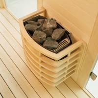 MEXDA Sauna sec en bois de cèdre rouge pour 6 à 8 personnes, sauna infrarouge lointain, sauna sec intérieur WS-1805